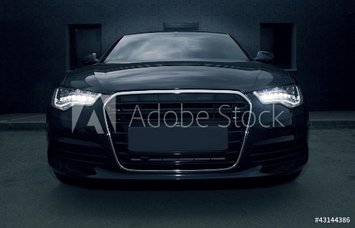 Bild på Black powerful sports car